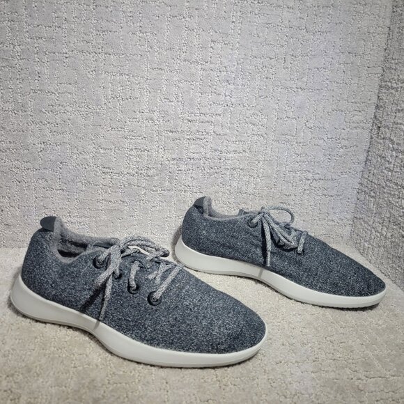 Allbirds Natural Gray Merino Wool Runners Sneaker Men's Size US 10, 11. LIKE NEW - Picture 5 of 11
